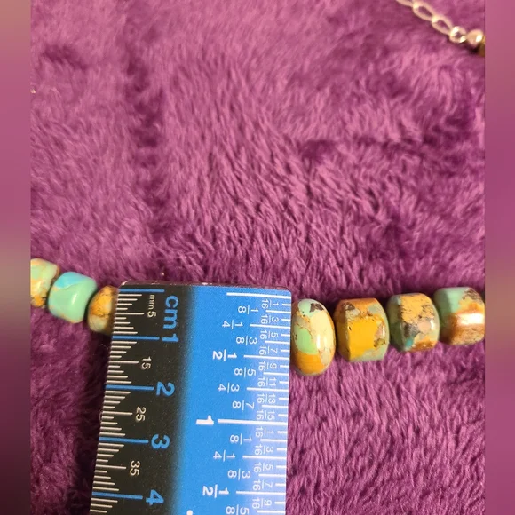RARE Jay King Multicolored Turquoise Graduated Bead Sterling Necklace 18 inch